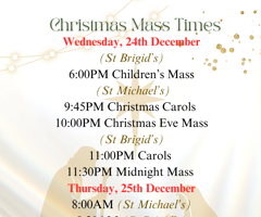 Christmas Mass Times